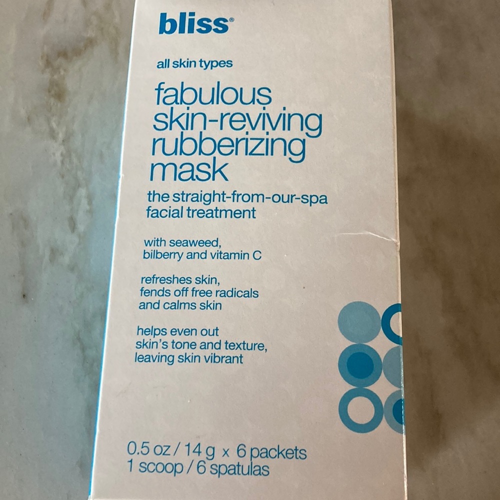 Bliss Fabulous Skin-reviving Rubberizing Mask